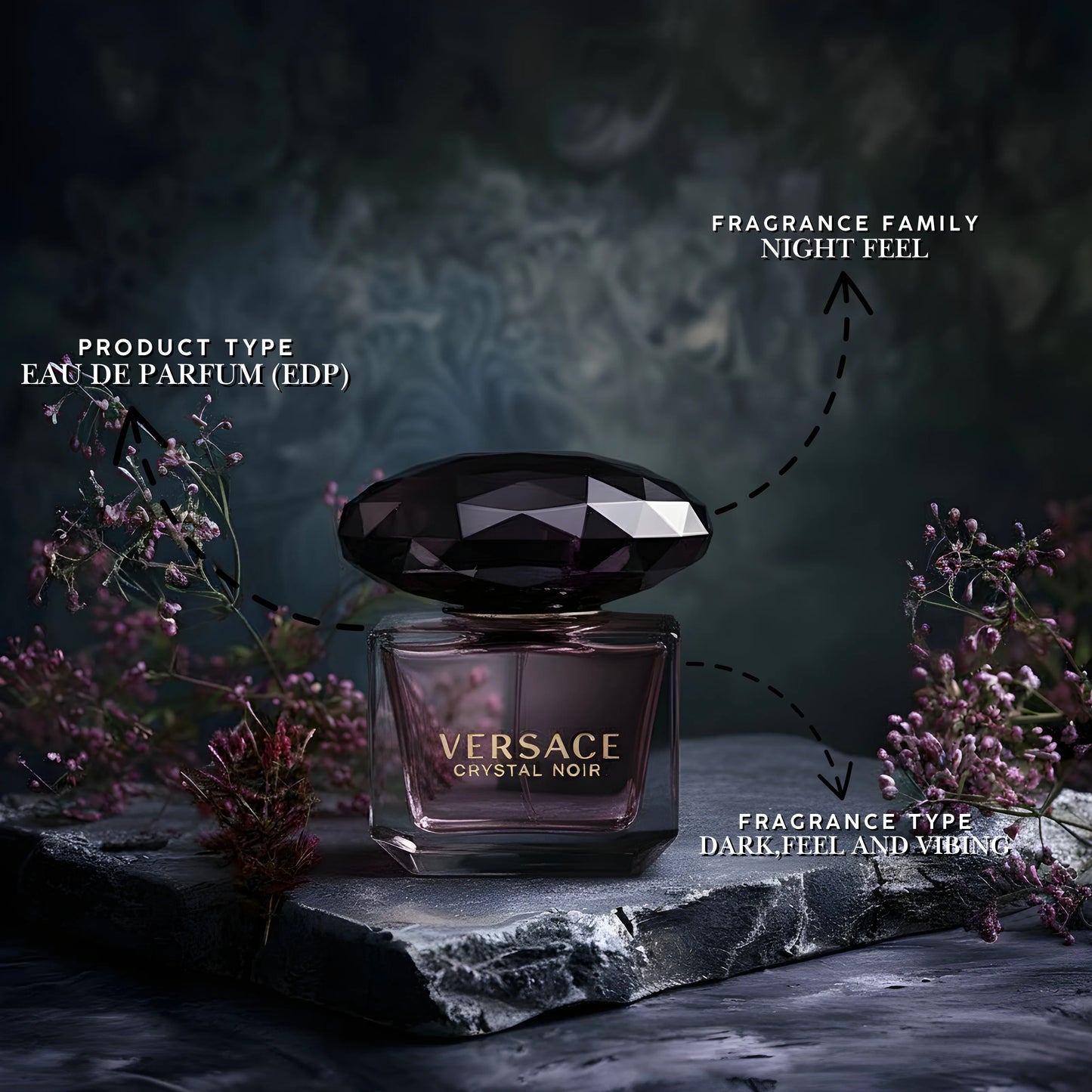 Versace Crystal Noir 90ml – Luxury Women’s Fragrance UK