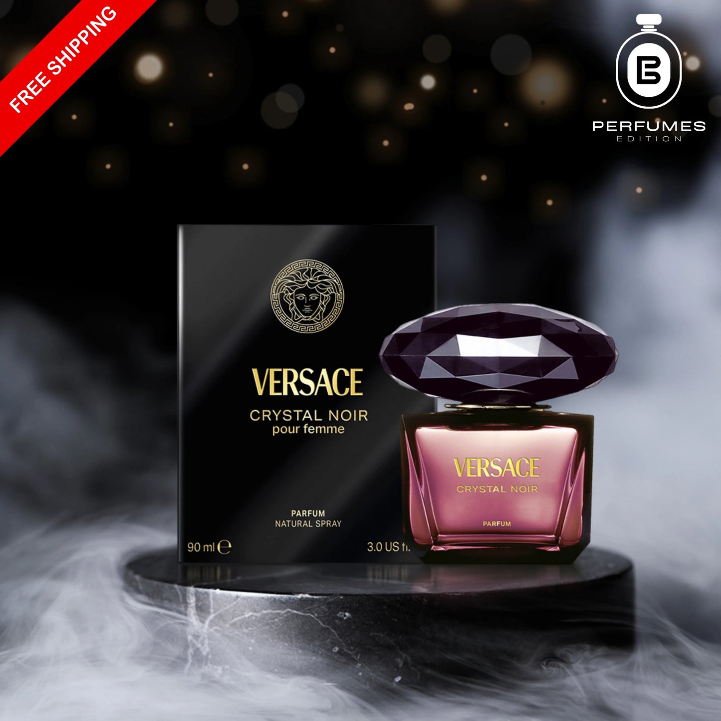 Versace Crystal Noir 90ml – Luxury Women’s Fragrance UK